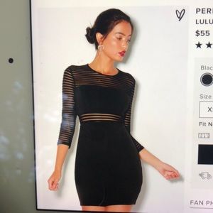 Perfect Mesh Black Bodycon Dress LuLus